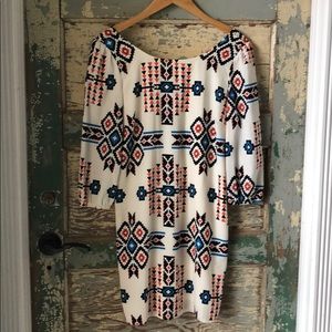 Aztec print dress